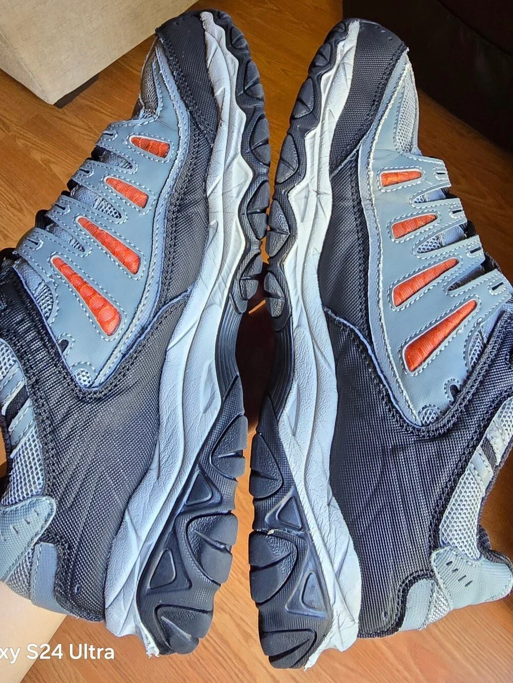 Sz 10 Men's SKECHERS AFTERBURN MEMORY LIFT Lace-Up Athletic Shoes